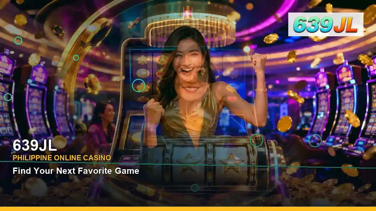 639JL play phone mobile casino games featuring an adult Filipina casino host with a right close-up composition — view 2